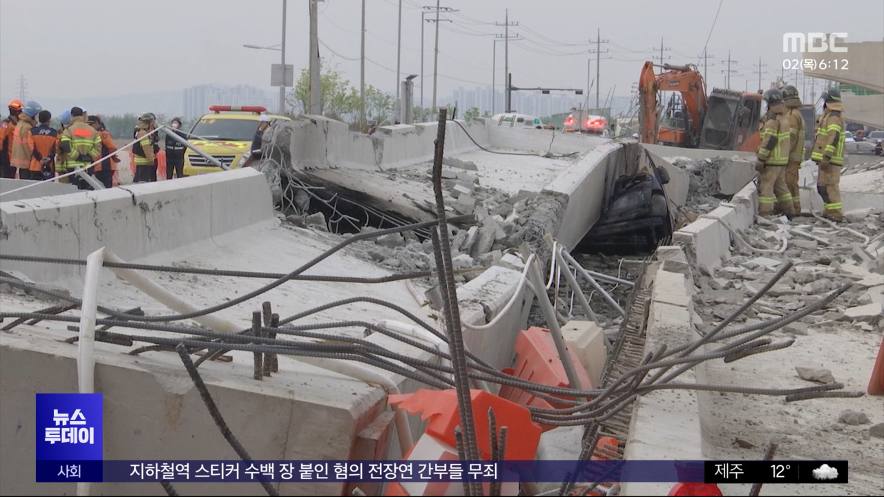 Enquête conjointe sur « l’effondrement du pont de Siheung » aujourd’hui