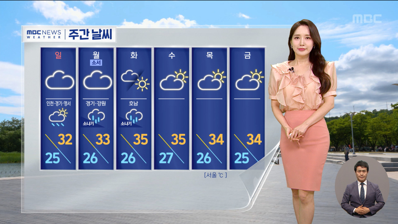 날씨 주말 찜통더위 계속내일도 무더위