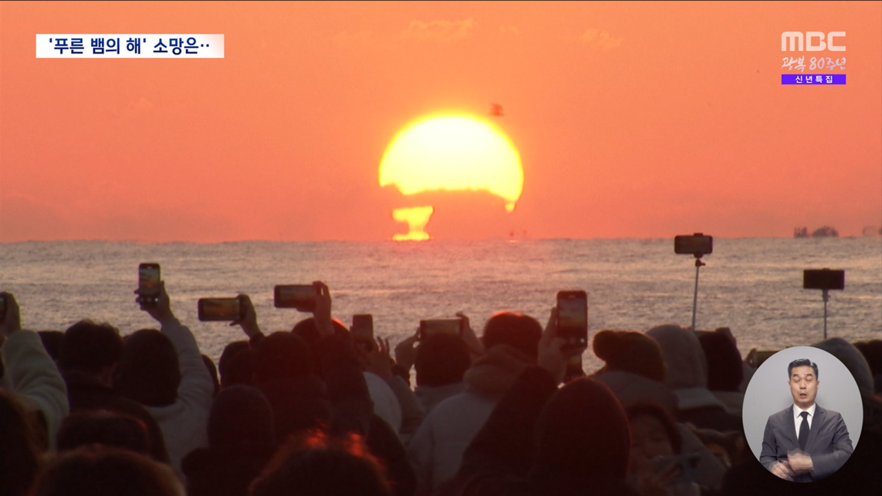 푸른 뱀의 해 밝았다절망분노 넘은 시민들의 새해 소망