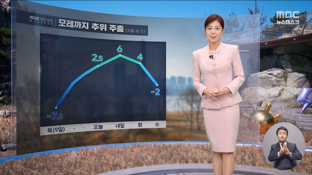 날씨 오후부터 수도권영서 눈모레까지 추위 주춤