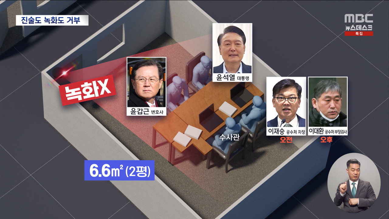 특별조사실 없다윤 대통령 조사 과정 녹화 거부