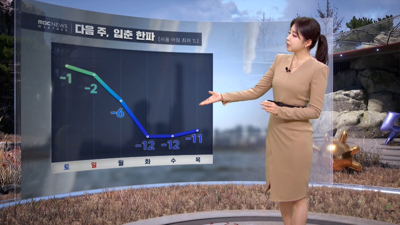 날씨 포근한 주말다음 주 입춘 한파