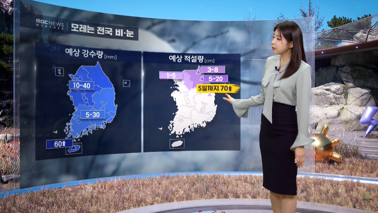 날씨 삼일절 연휴 내내 비강원 산지 70cm 폭설