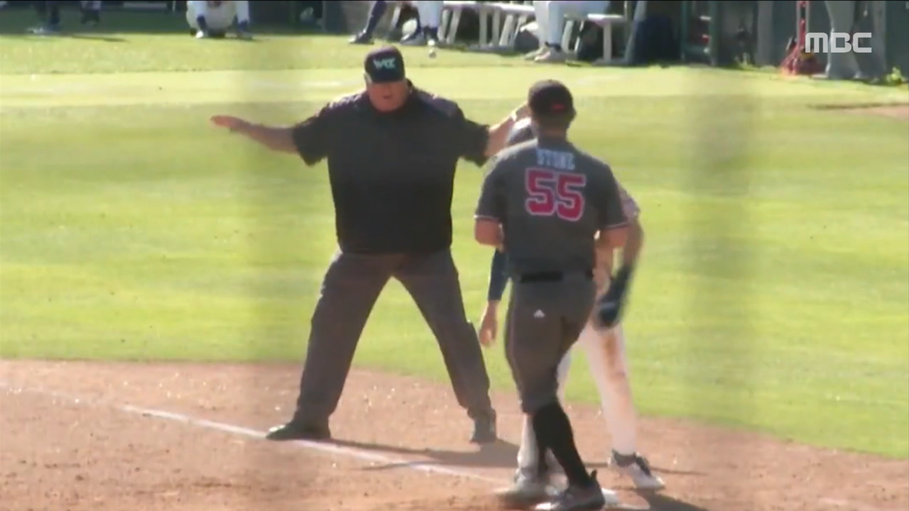 스포츠 영상 감쪽같이 감춘 공에 아웃자네 연기할 생각 없나