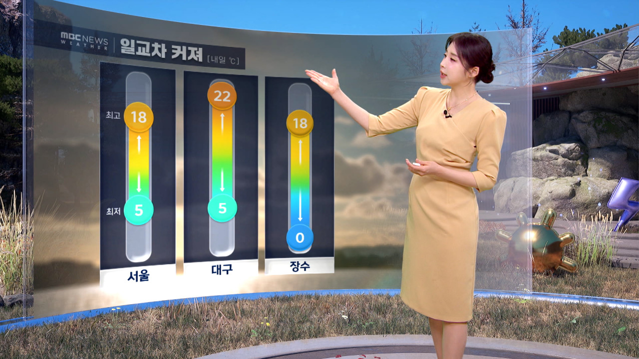 날씨 다시 따뜻한 봄동해안 강한 바람