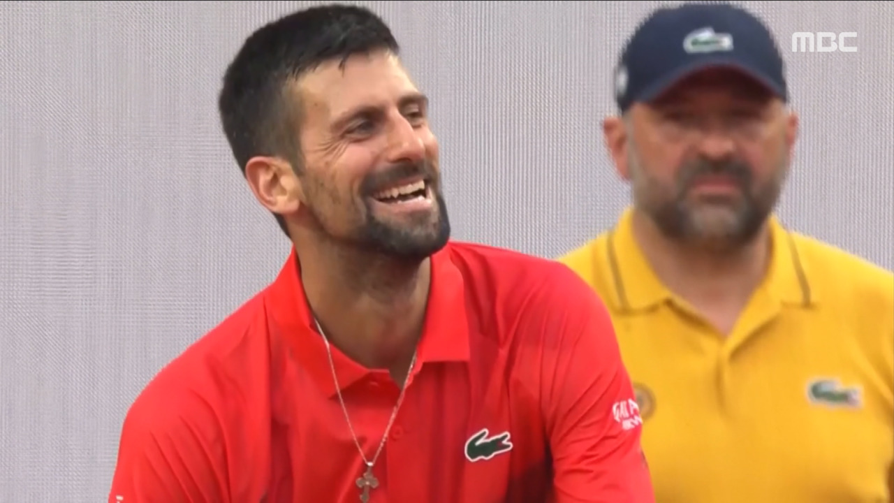 스포츠 영상 조코비치 상대로 이런 플레이헛웃음이 나오네