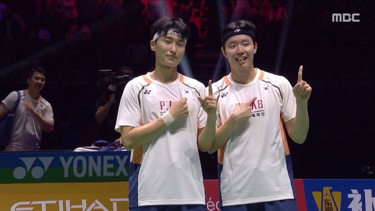 스포츠 영상 남자복식 금빛 계보 김원호서승재 세계선수권 석권