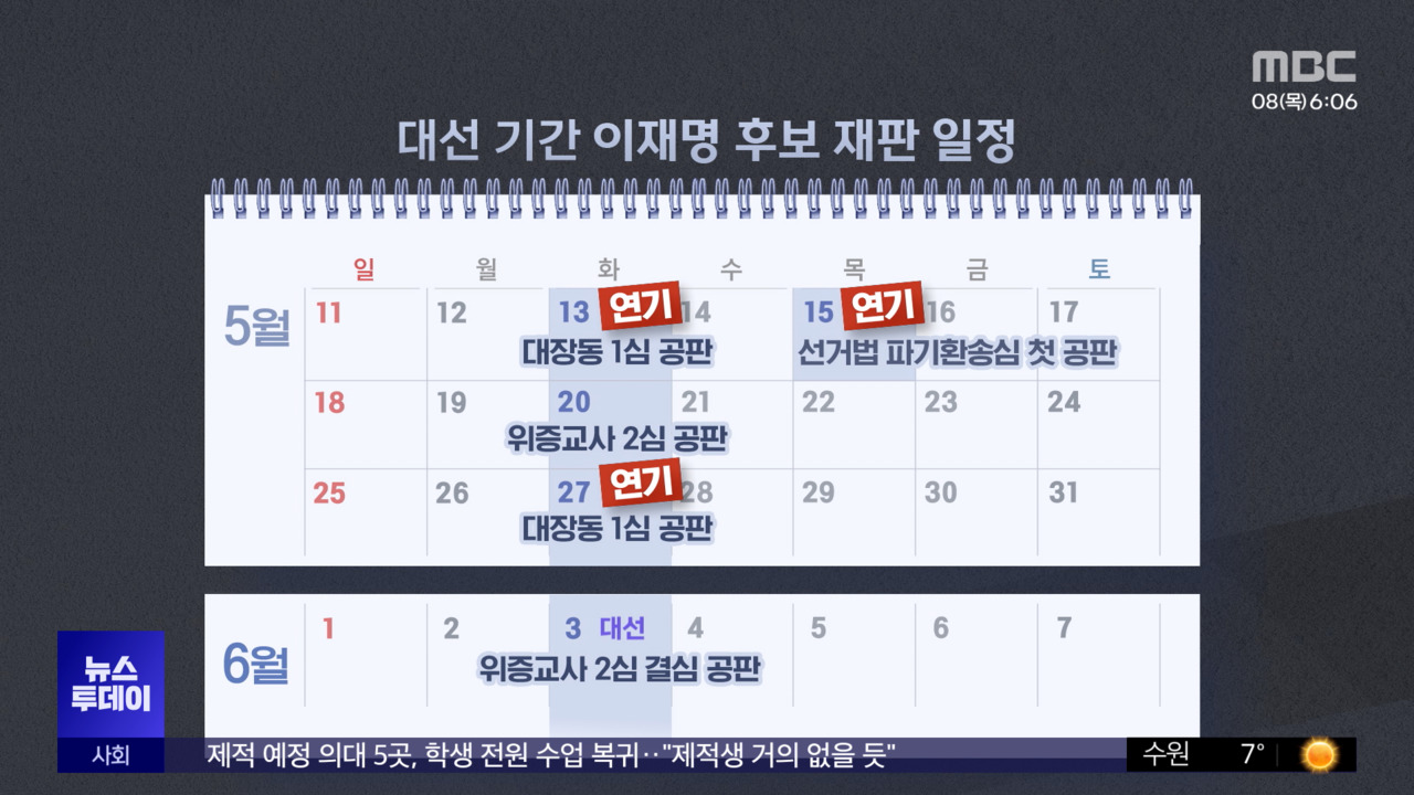 대장동 재판도 대선 뒤로"공정성 논란 없게"