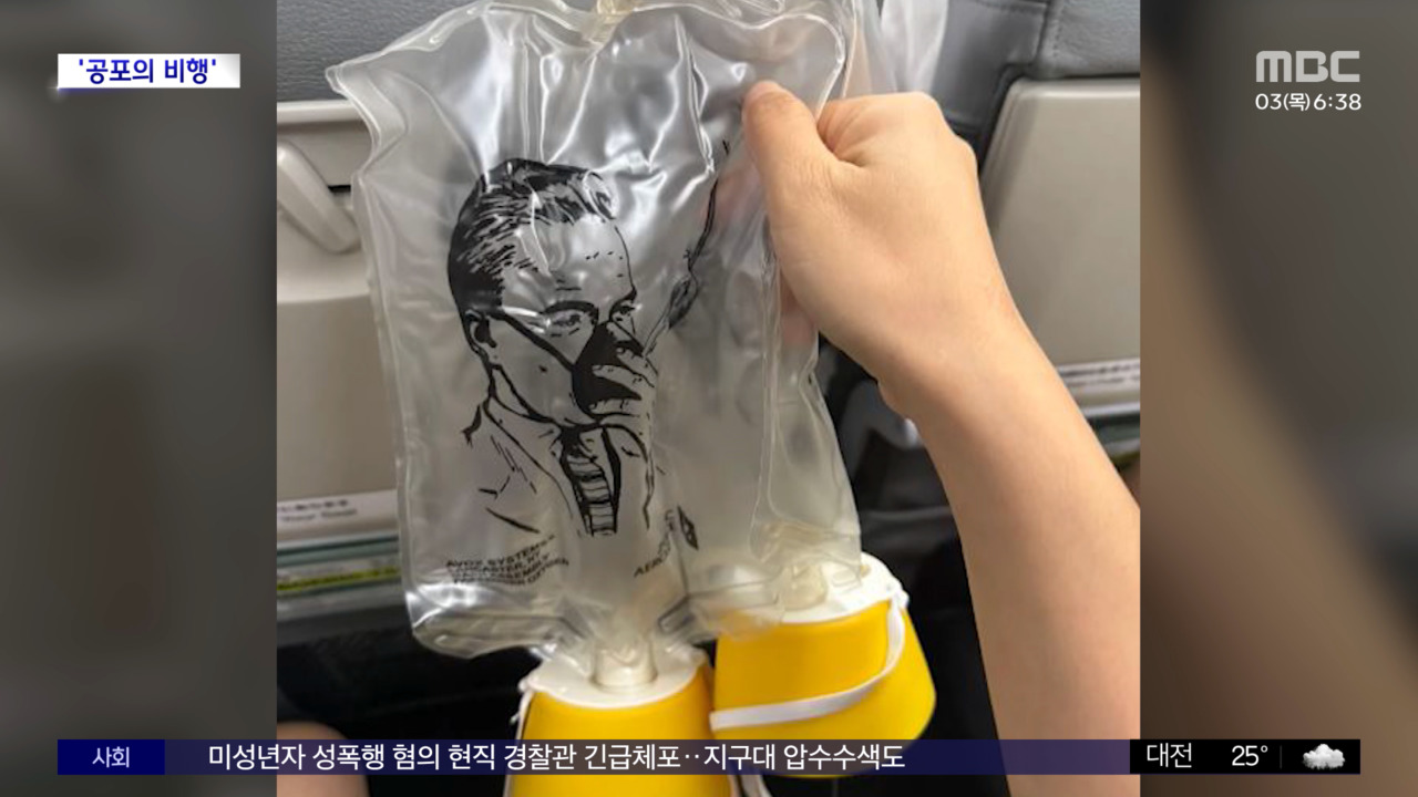 와글와글 도쿄 향하던 항공기1만m 상공서 뚝