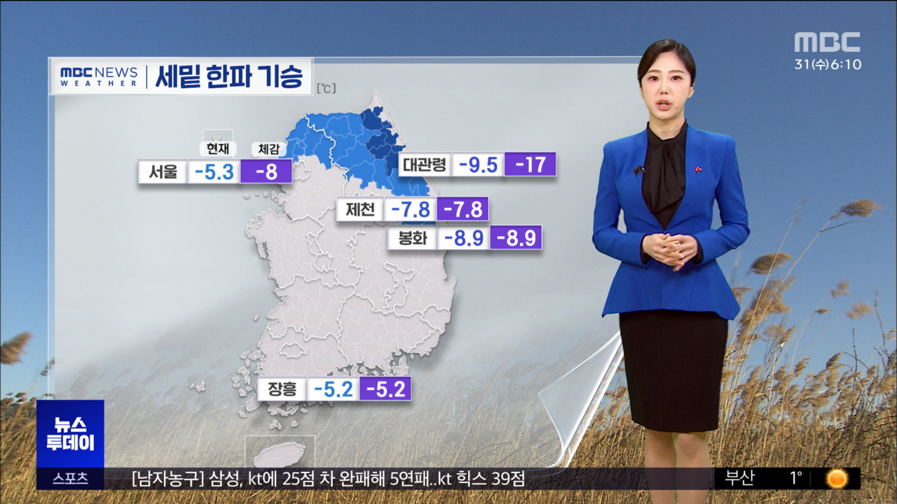 세밑 한파 기승찬바람에 낮에도 영하권