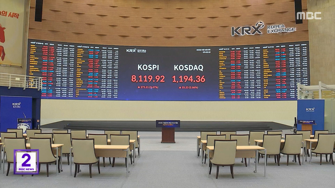 코스피 장중 8100선 돌파종전 기대감유가 하락