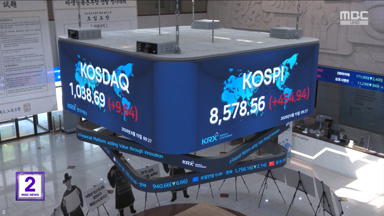 종전 합의에 코스피 급등환율 1510원대