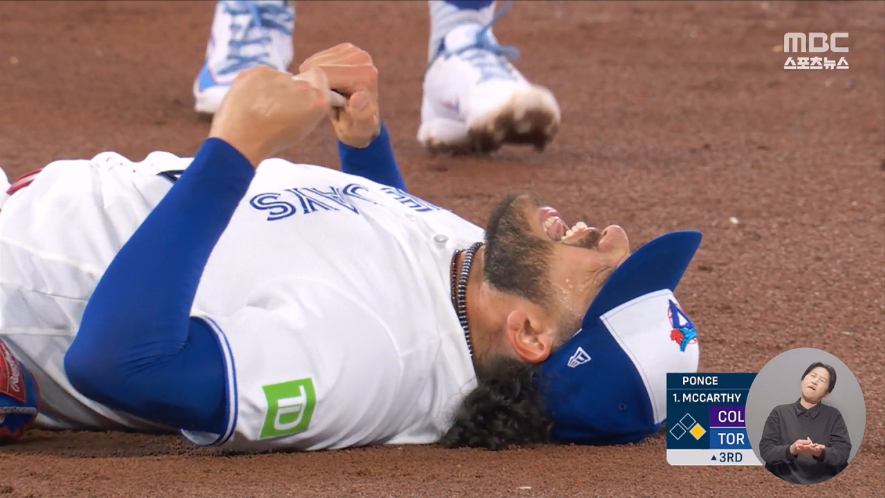 5년 만에 빅리그 복귀한 폰세불의의 부상으로 조기 강판